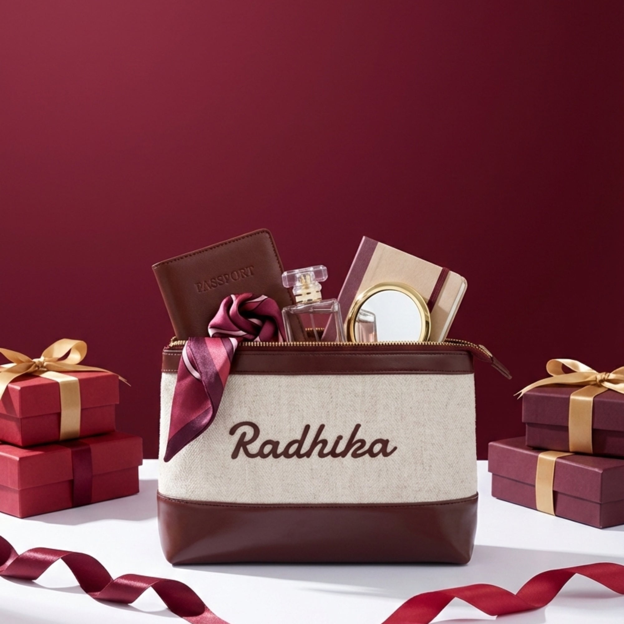 Bae Bag | Personalised Organiser in Cherry Rouge