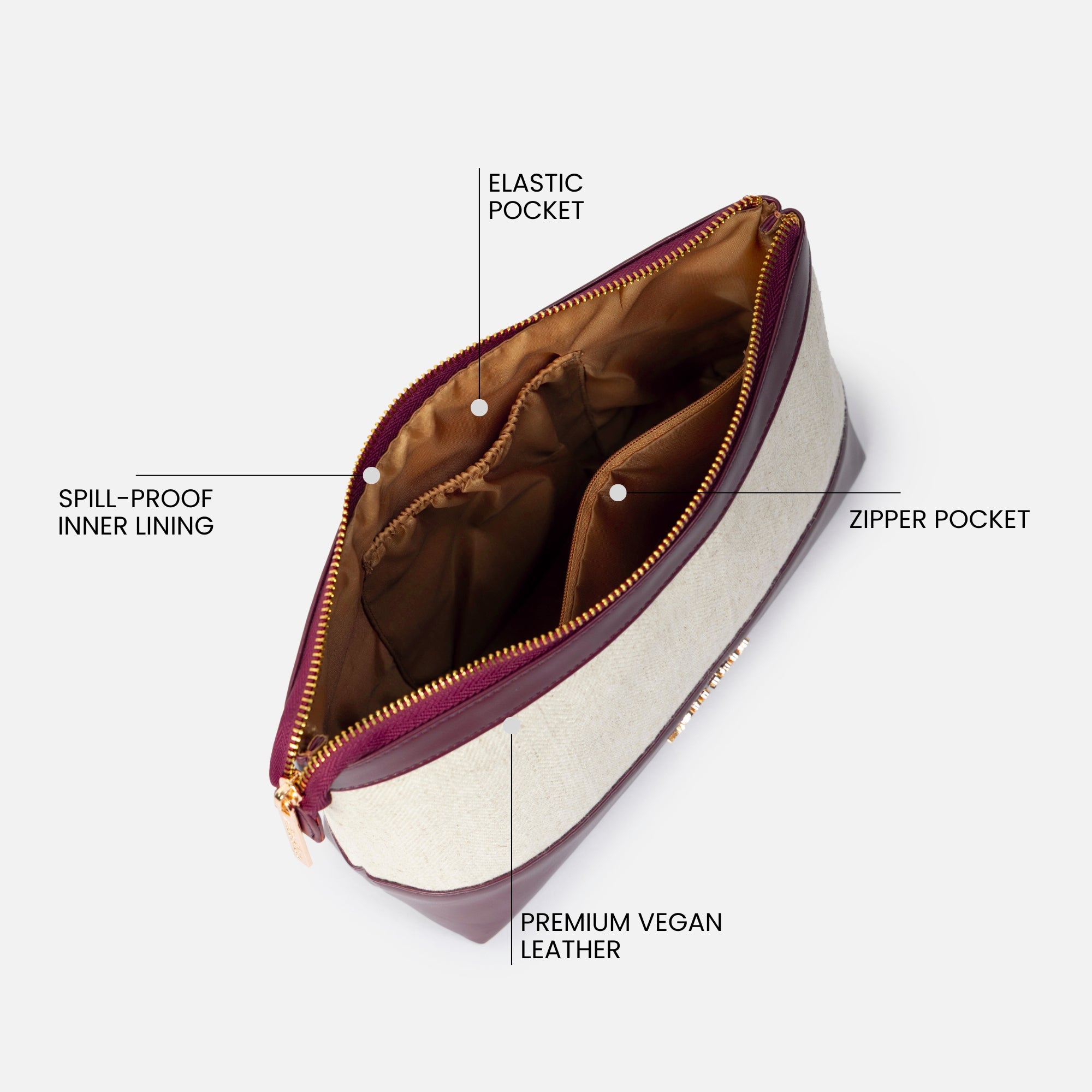 Bae Bag | Personalised Organiser in Cherry Rouge