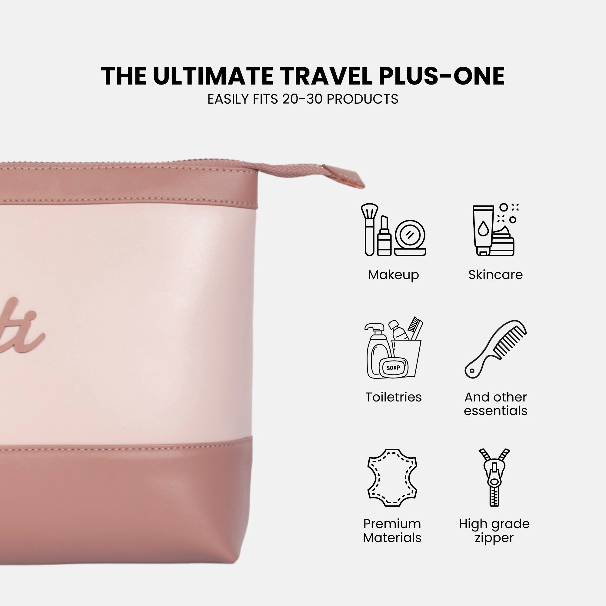 Bae Bag | Personalised Organiser in Pink Blush