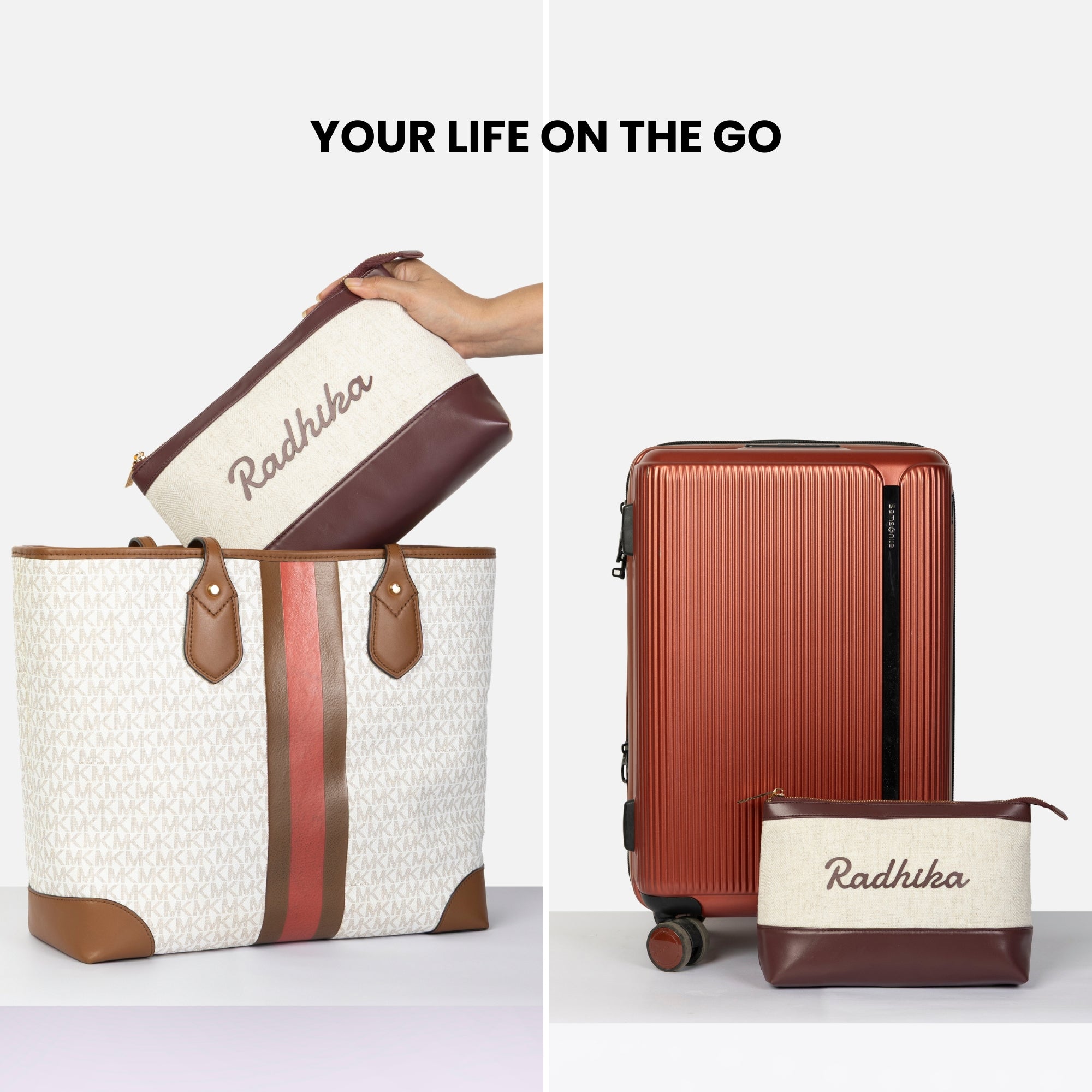Bae Bag | Personalised Organiser in Cherry Rouge