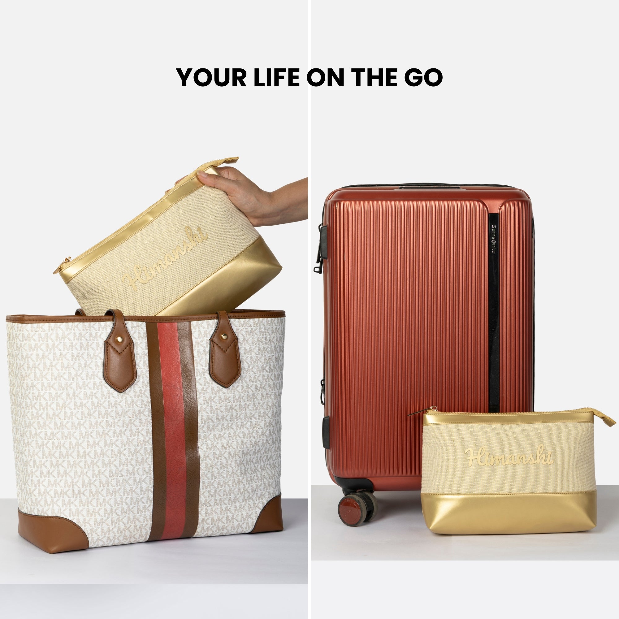 Bae Bag | Personalised Organiser in Gold Rush