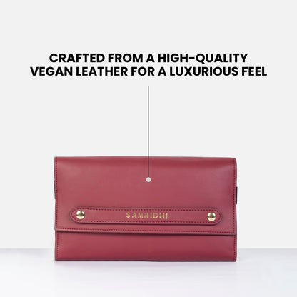 Bae Bag Cherry Rouge + Bae Folio Wine Affair Combo