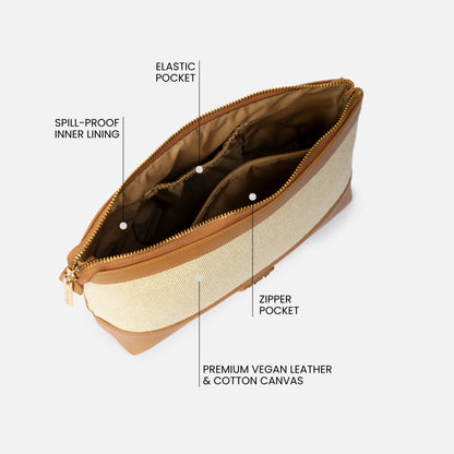 Bae Bag Caramel Crush - Makeup & Skincare Pouch | Thoughtful Gift