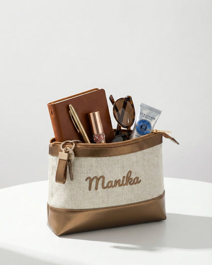 Bae Bag | Personalised Organiser in Vintage Gold