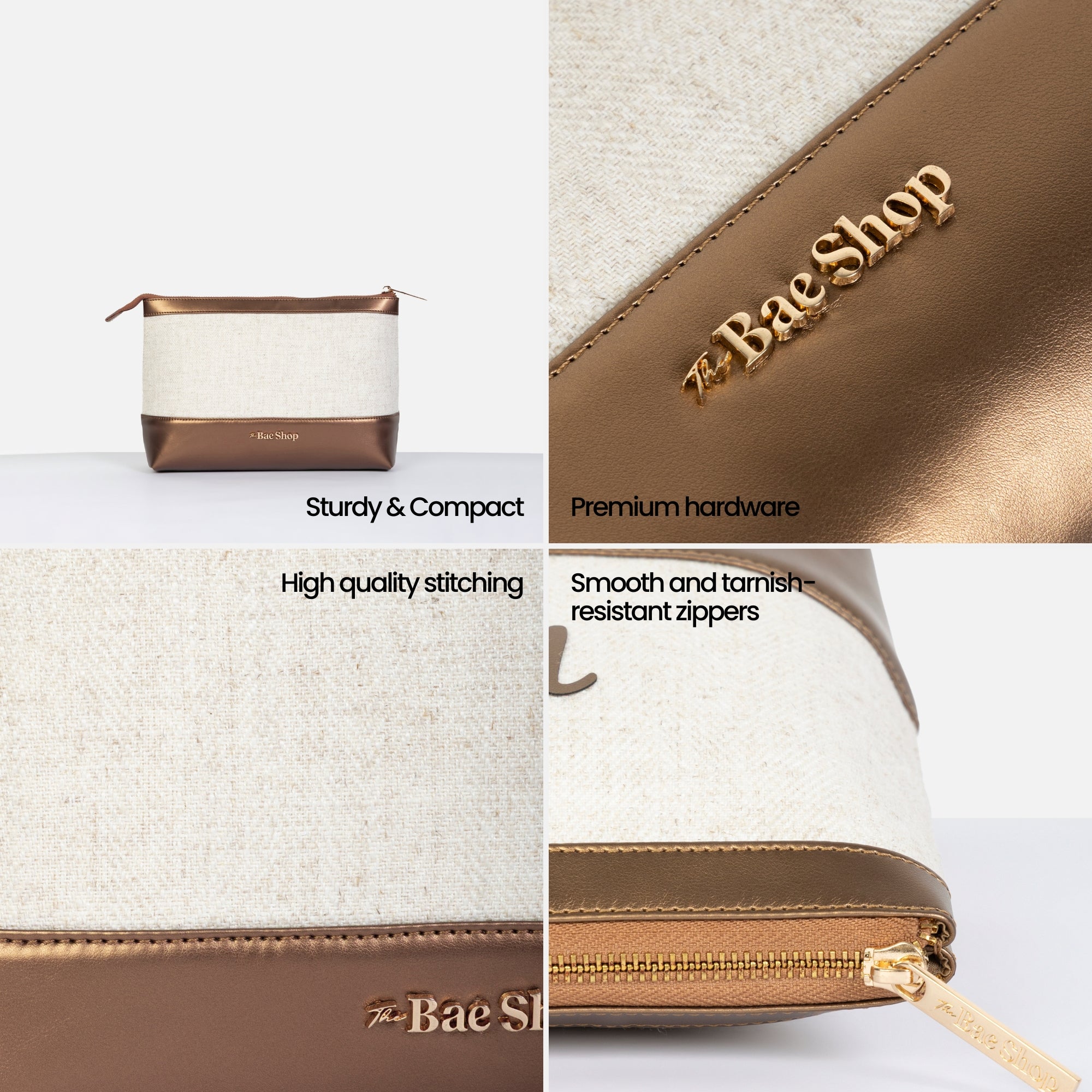 Bae Bag | Personalised Organiser in Vintage Gold