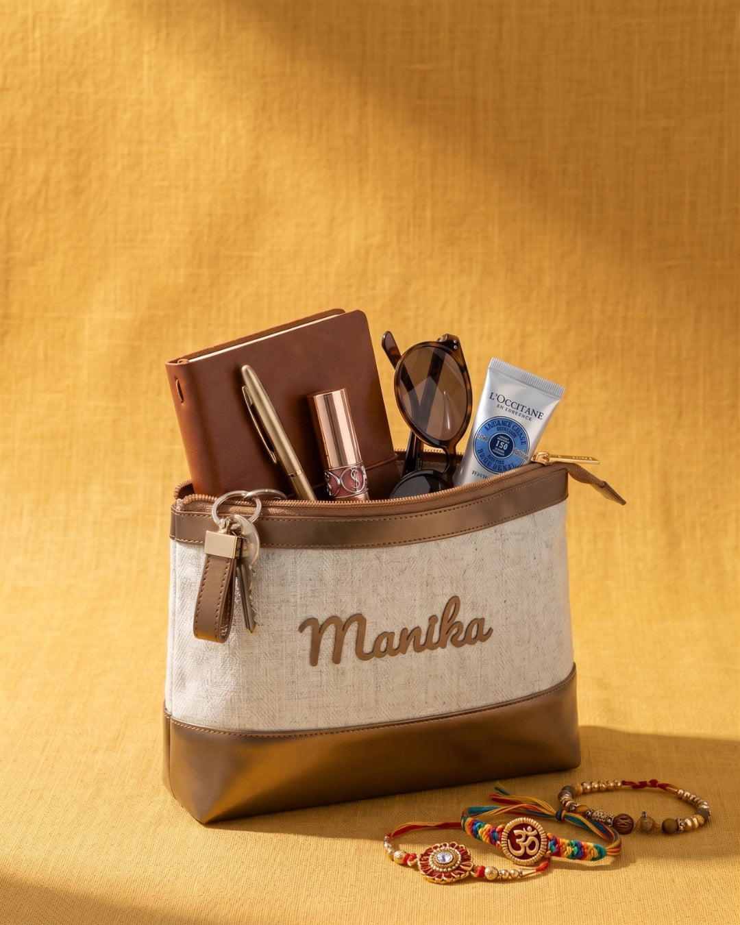Bae Bag | Personalised Organiser in Vintage Gold