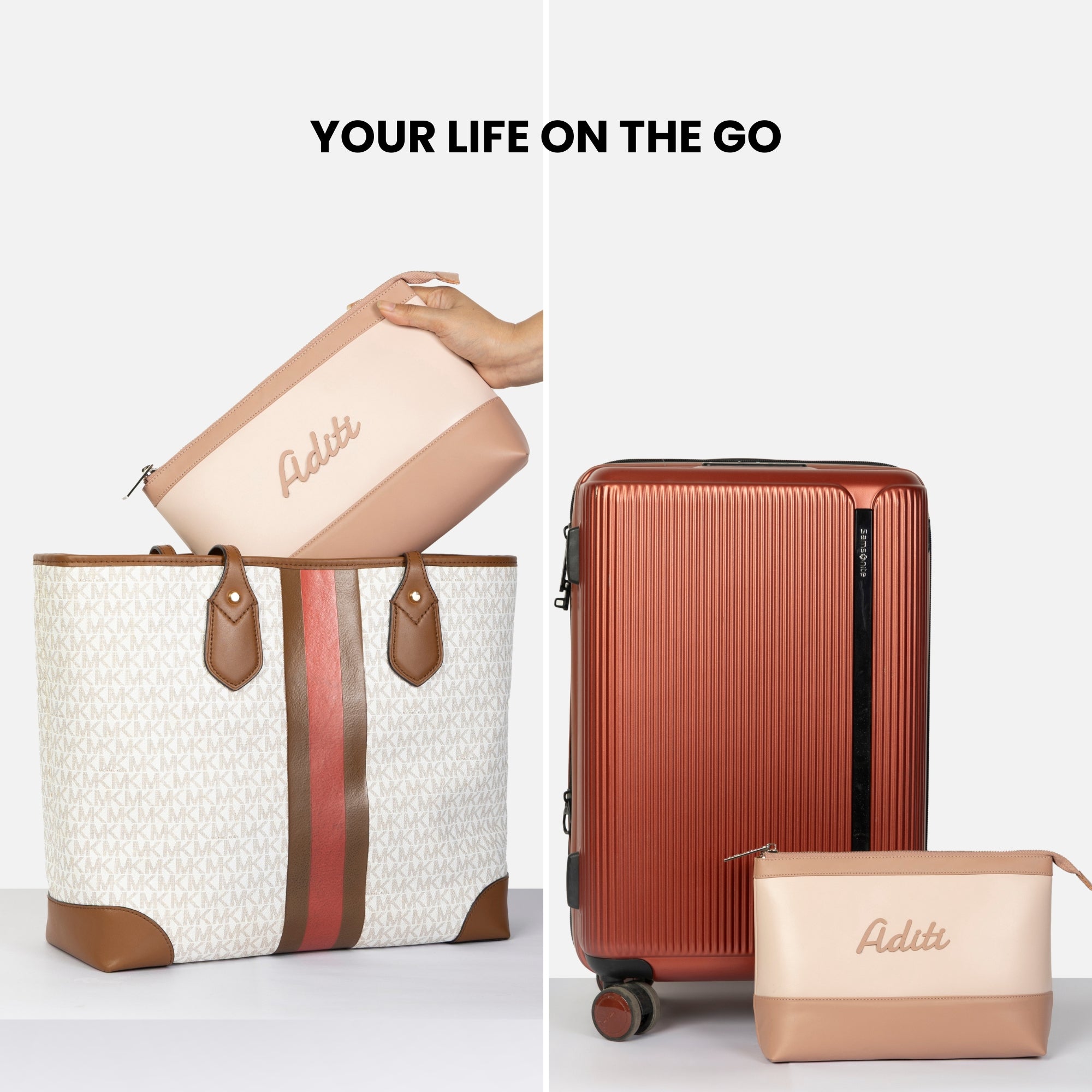 Bae Bag | Personalised Organiser in Pink Blush