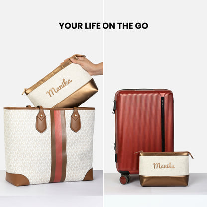 Bae Bag | Personalised Organiser in Vintage Gold