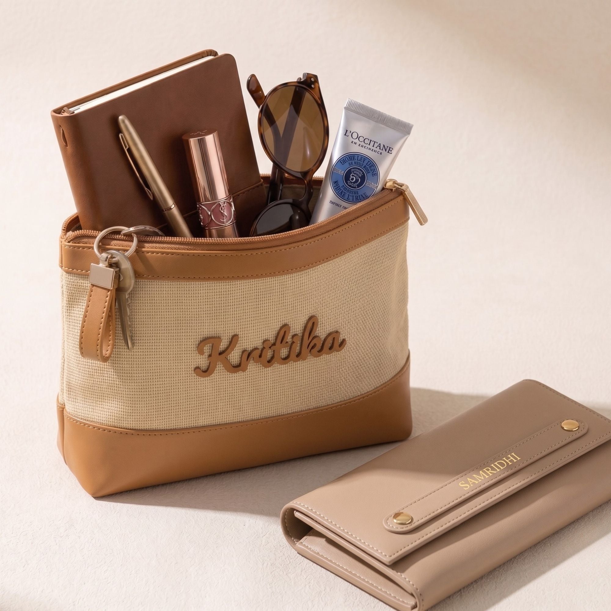 Bae Bag Caramel Crush + Bae Folio Nude Muse Combo