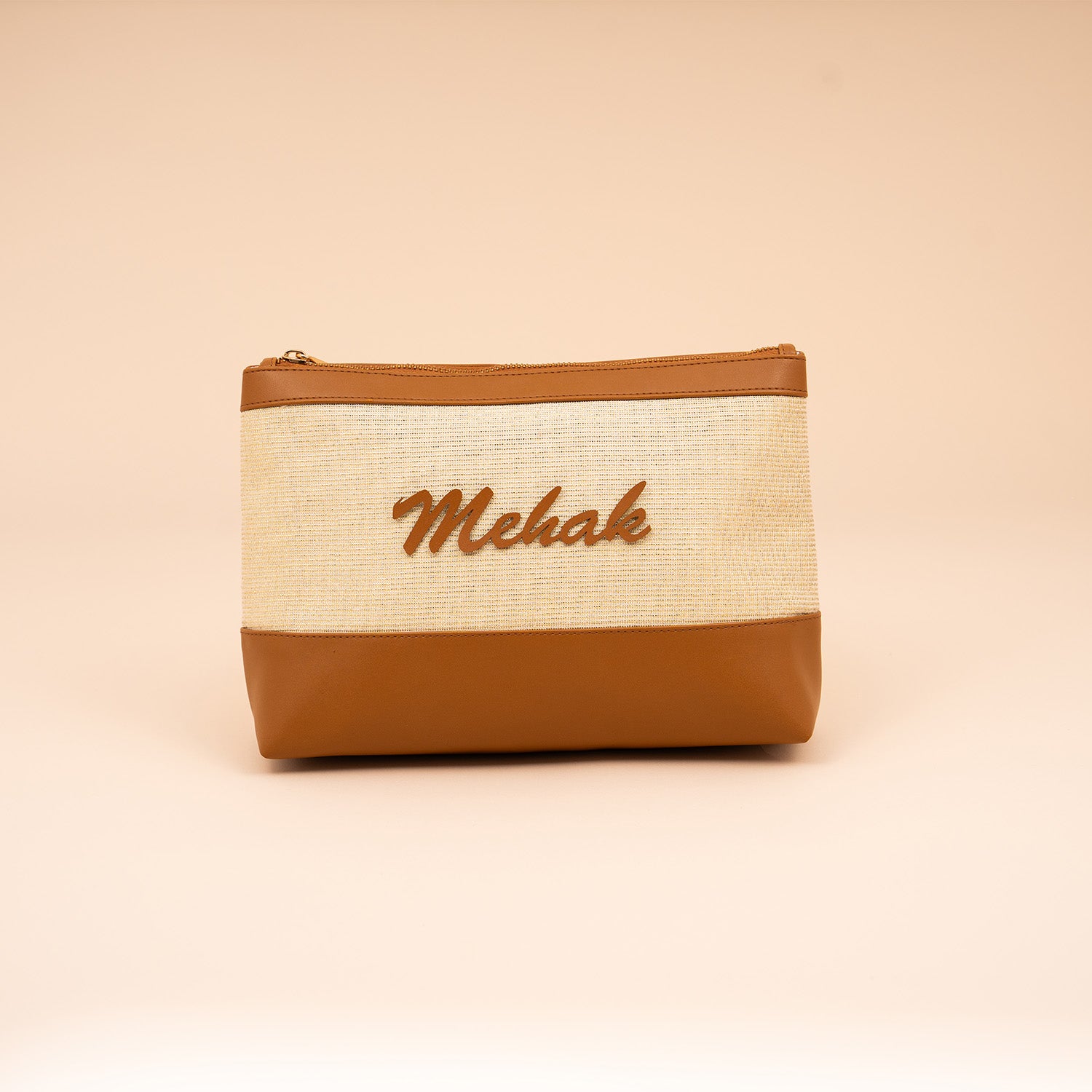 Caramel Crush Bae Bag – compact travel pouch for makeup and toiletries, ideal for everyday use and gifting.