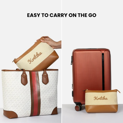 Bae Bag Caramel Crush - Makeup & Skincare Pouch | Thoughtful Gift