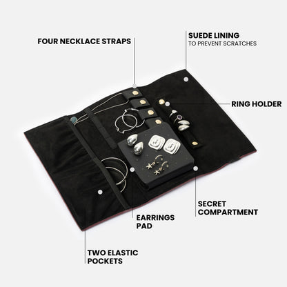 Bae Folio in Wine Affair | Compact Jewellery Organiser